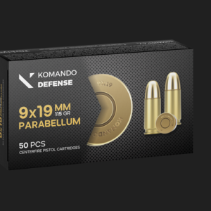 Komando Defense 9mm 124 Grain Pirinç Kovan